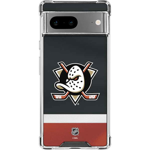 NHL Anaheim Ducks Jersey Google Pixel 8 Clear Case